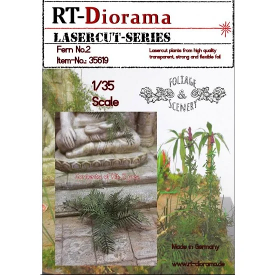 RT Diorama 35619 1/35 Foliage & Scenery: Fern No.2 - Scenics & Diorama