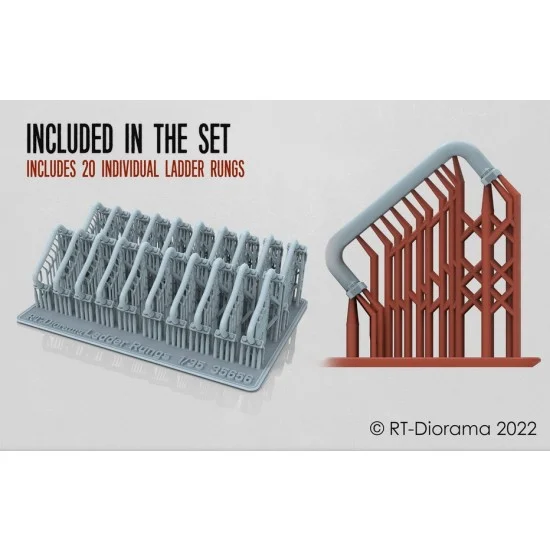 RT Diorama 35656 1/35 Ladder Rungs - Scenics & Diorama