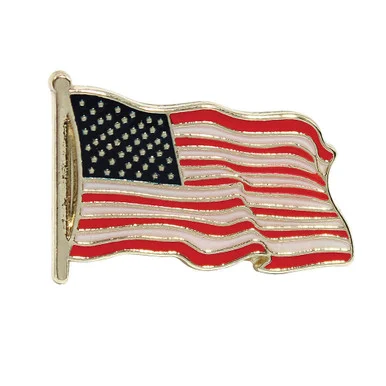 Waving American Flag Lapel Pin 503250 - Ruffin Flag Company