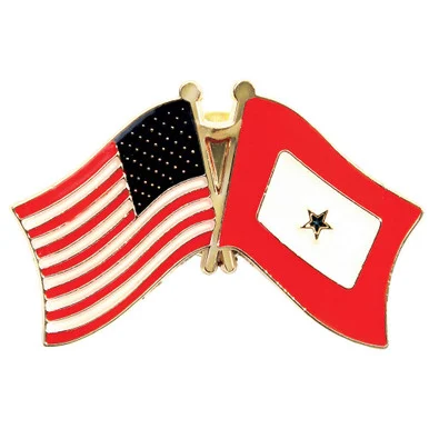U.S. Flag/Service Star Lapel Pin - Ruffin Flag Company