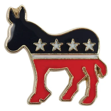 Democrat Logo Lapel Pin 103306 - Ruffin Flag Company
