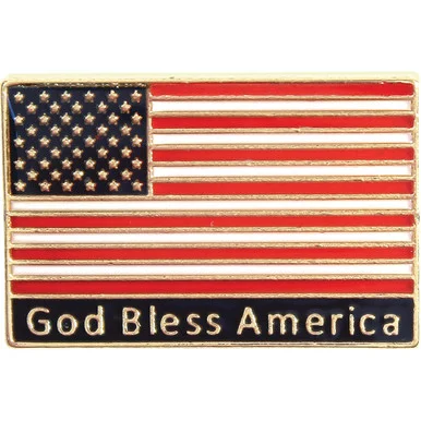 God Bless America Lapel Pin 503205 - Ruffin Flag Company