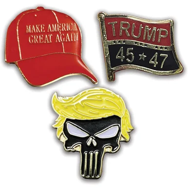 Trump Lapel Pin Set 503656, 504967, 249813 - Ruffin Flag Company