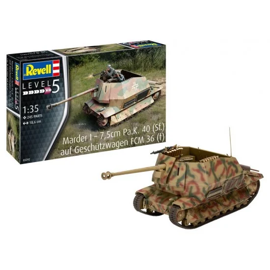 Revell 3292 1/35 Marder I on FCM 36 Base - Military Vehicles & Tanks