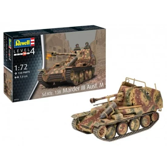 Revell 3316 1/72 SdKfz. 138 Marder III Ausf. M - Military Vehicles & Tanks