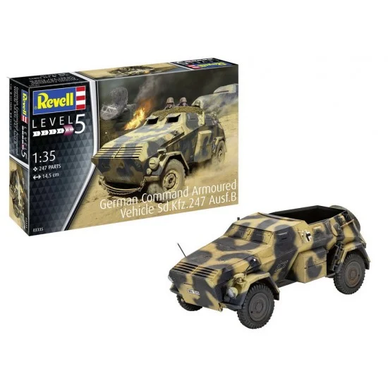 Revell 3335 1/35 German Command Armoured Vehicle SdKfz.247 Ausf.B - Military Vehicles & Tanks