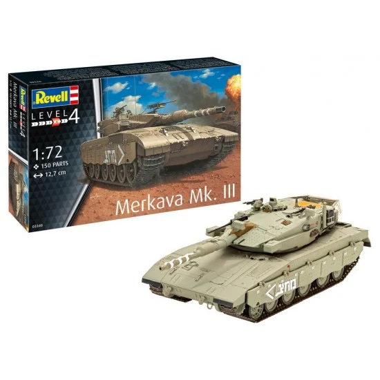 Revell 3340 1/72 Merkava Mk.III Main Battle Tank - Military Vehicles & Tanks