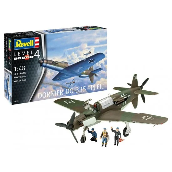 Revell 3795 1/48 Dornier Do 335 Pfeil (figures included) - Model Planes