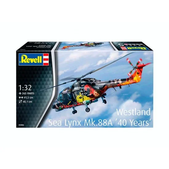 Revell 3806 1/32 Westland Lynx Military Helicopter Special Painting version - Model Planes