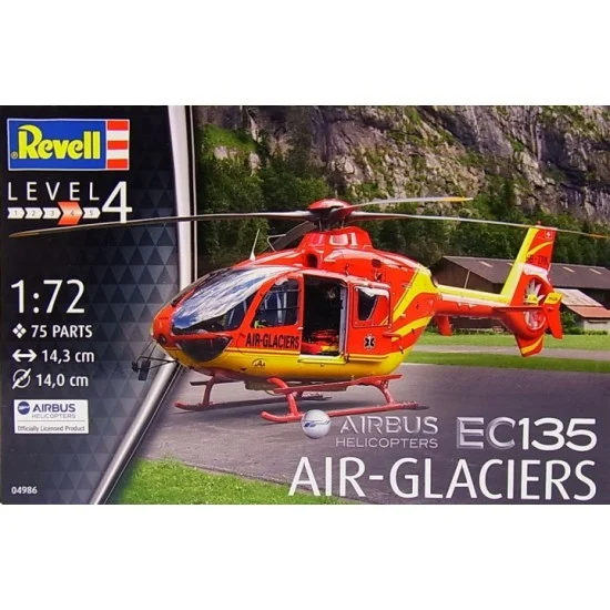 Revell 4986 1/72 Eurocopter EC135 Air Glaciers - Model Planes