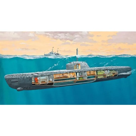 Revell 5078 1/144 Deutsches U-Boot Type XXI Interior