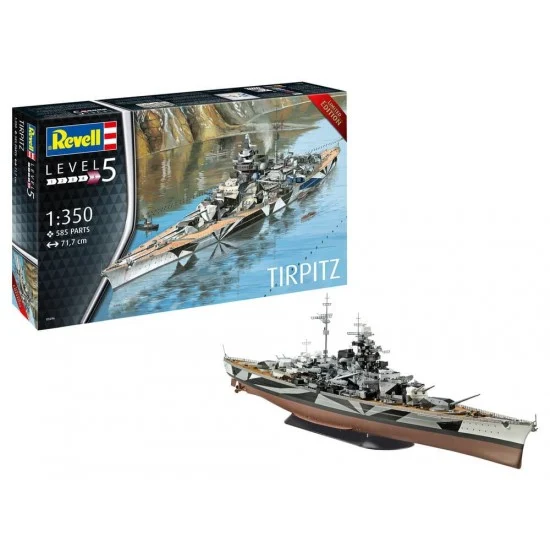 Revell 5096 1/350 German Battleship Tirpitz - Model Ships & Boats