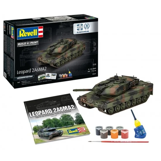 Revell 5631 1/35 70 years of the German Armed Forces: Leopard 2 A6A2 Exclusive Edition (kits, paints, tools) - Military Vehicles & Tanks