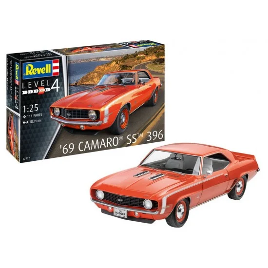 Revell 7712 1/25 '69 Chevrolet Camaro SS - Model Cars
