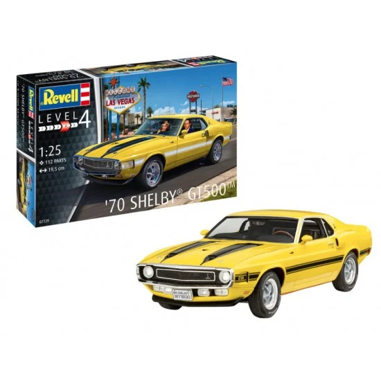 Revell 7729 1/25 1970 Shelby Mustang GT500 - Model Cars