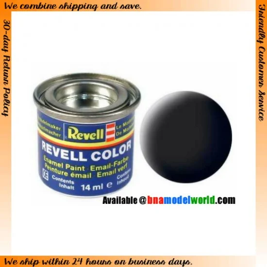 Revell 32108 Enamel Paint - Matt Black 14ml