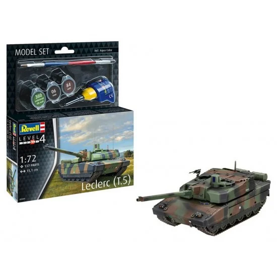Revell 63341 1/72 Leclerc (T.5) Model Set (kit, glue, brush, paints) - Military Vehicles & Tanks