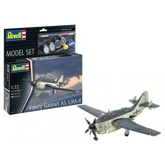 Revell 63775 1/72 Model Set Fairey Gannet AS.1-AS.4 (kit, paints, glue, brush)