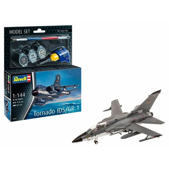Revell 63783 1/144 Model Set - Panavia Tornado IDS/GR.1 (kit, paints, brush, glue)