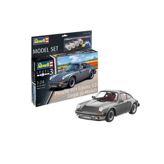 Revell 67688 1/24 Porsche 911 Carrera 3.2 Coupe (G-Model) Model Set (kit & paints)