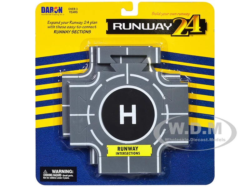 Runway Intersections 2 Piece Set for Diecast Models by Runway24 - Accessories
