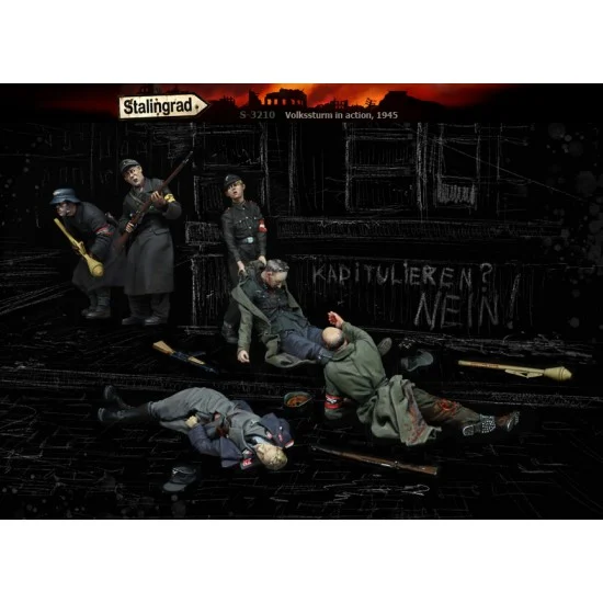 Stalingrad 3210 1/35 Volkssturm in Action (6 figures) - Model Figures