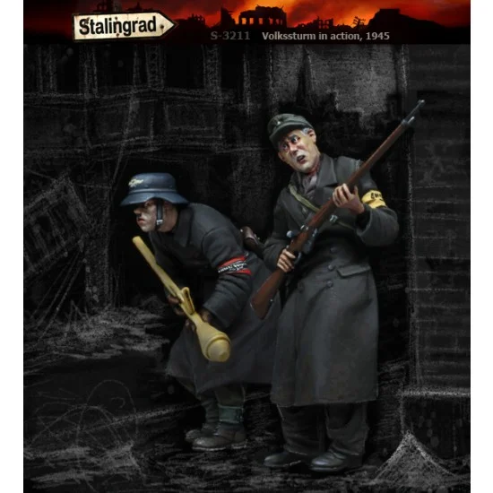 Stalingrad 3211 1/35 Volkssturm in Action #1 (2 figures) - Model Figures