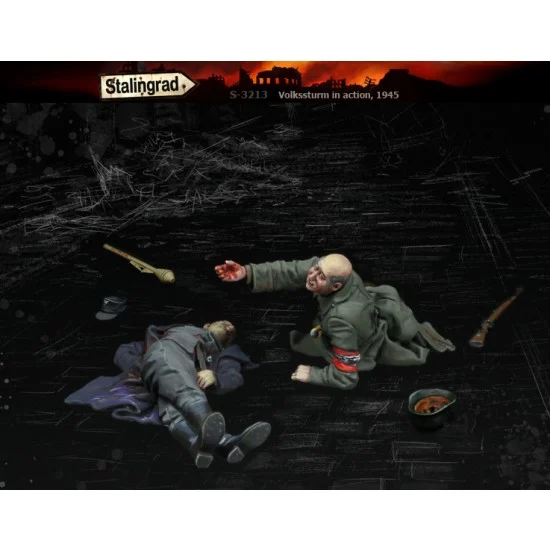 Stalingrad 3213 1/35 Volkssturm in Action #3 (2 figures) - Model Figures