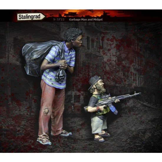 Stalingrad 3722 1/35 Garbage Man and Midget (2 figures) - Model Figures