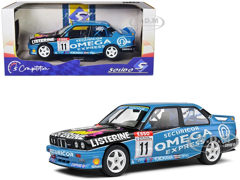 BMW E30 M3 #11 Will Hoy Winner "BTCC (British Touring Car Championship)" (1991) "Competition" Series 1/18 Diecast Model Car by Solido - BMW Models