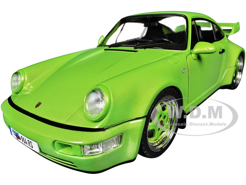 1990 Porsche 911 (964) Carrera RS "Streetfighter" Green Metallic 1/18 Diecast Model Car by Solido - Porsche Models