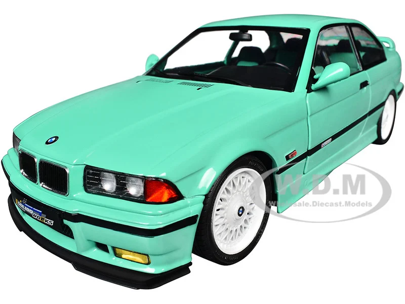 1991 BMW E36 M3 "Solido Works" Mint Green with Mint Green Interior 1/18 Diecast Model Car by Solido - BMW Models