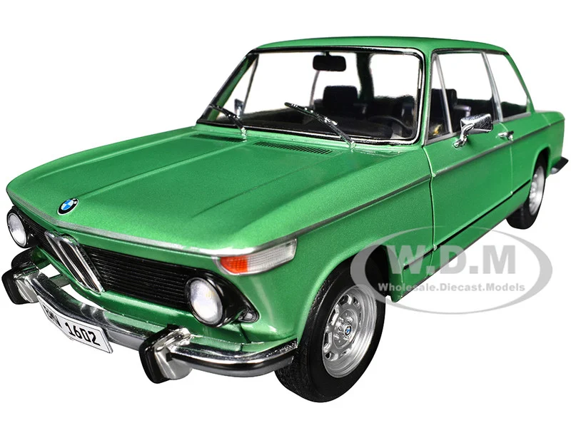 1971 BMW 1602 Taiga Green Metallic 1/18 Diecast Model Car by Solido - BMW Models