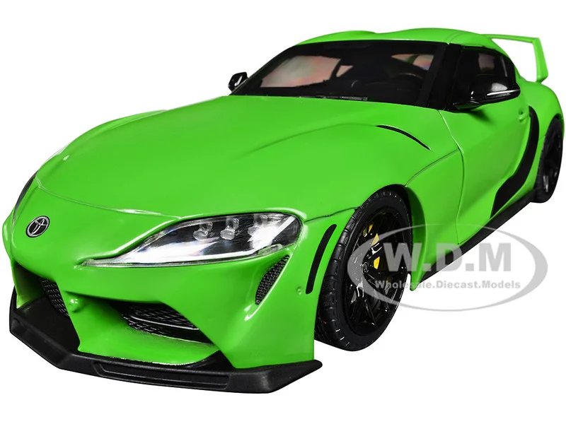 2023 Toyota GR Supra "StreetFighter" Green 1/18 Diecast Model Car by Solido - Toyota Models