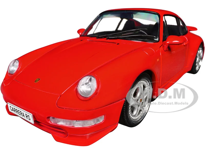 1997 Porsche 911 (993) Carrera RS Guards Red 1/18 Diecast Model Car by Solido - Porsche Models
