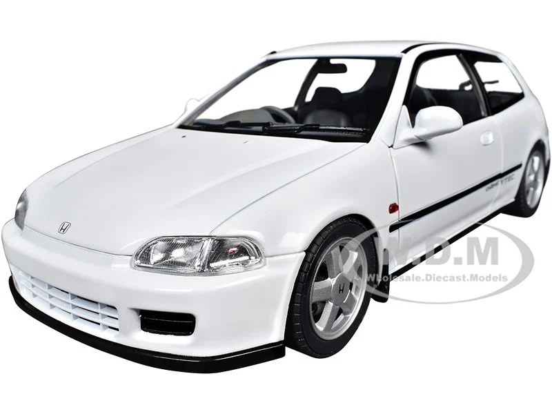 1991 Honda Civic (EG6) RHD (Right Hand Drive) Frost White 1/18 Diecast Model Car by Solido - Honda Models