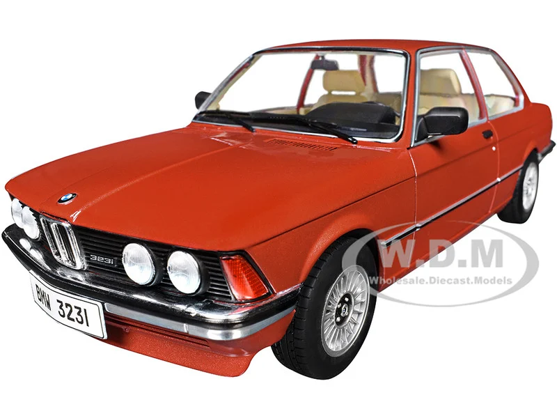 1980 BMW 323i Ruby Red Metallic 1/18 Diecast Model Car by Solido - BMW Models