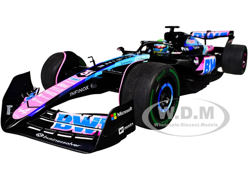 Alpine A524 #31 Esteban Ocon "BWT" 2nd Place Formula One F1 "Sao Paulo GP" (2024) "Competition" Series 1/18 Diecast Model Car by Solido - Formula 1 Models
