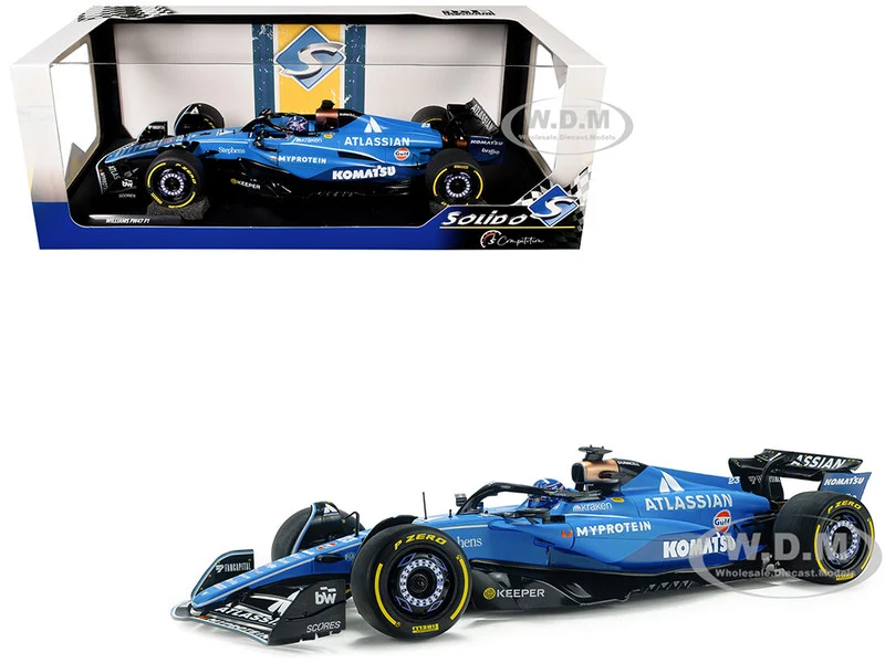 Williams FW47 #23 Alex Albon "Atlassian" Formula One F1 "Australian GP" (2025) "Competition" Series 1/18 Diecast Model Car by Solido - Formula 1 Models