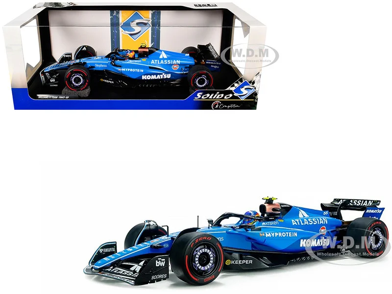 Williams FW47 #55 Carlos Sainz "Atlassian" Formula One F1 "Australian GP" (2025) "Competition" Series 1/18 Diecast Model Car by Solido - Formula 1 Models