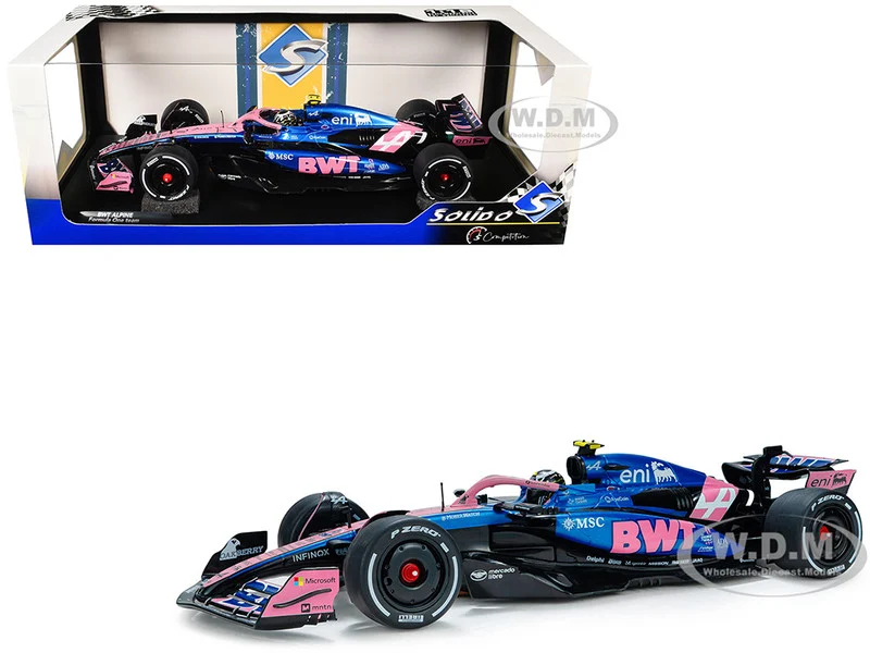 Alpine A525 #7 Jack Doohan "BWT" Formula One F1 "Chinese GP" (2025) "Competition" Series 1/18 Diecast Model Car by Solido - Formula 1 Models