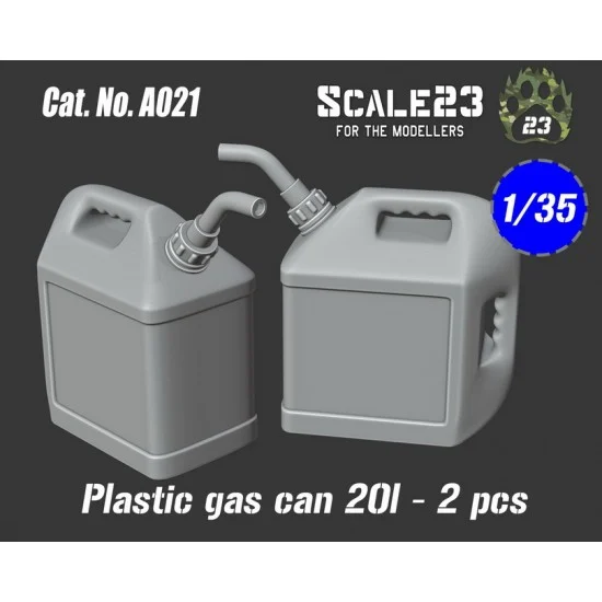 Scale23 35-A021 1/35 Plastic Gas Can 20L (2pcs)
