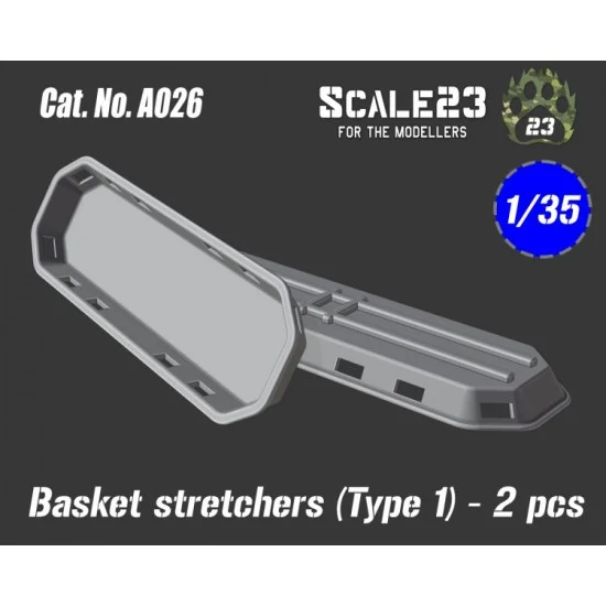 Scale23 35-A026 1/35 Basket Stretchers Type 1 (2pcs)