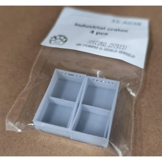 Scale23 35-A038 1/35 Set Of Industrial Boxes (4pcs)