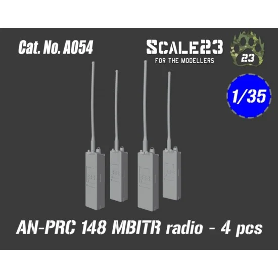 Scale23 35-A054 1/35 AN-PRC 148 Mbitr Radio (4pcs)
