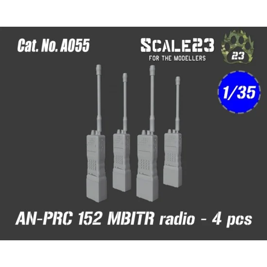 Scale23 35-A055 1/35 AN-PRC 152 Mbitr Radio (4pcs)