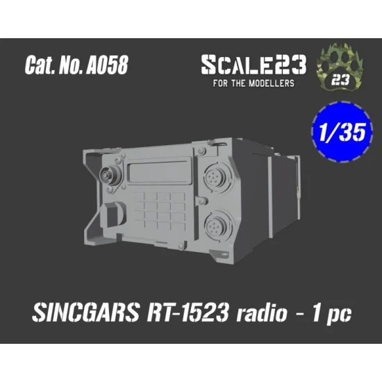 Scale23 35-A058 1/35 Sincgars Rt-1523 Radio (1pc)