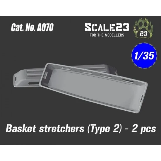 Scale23 35-A070 1/35 Basket Stretchers Type 2 (2pcs)