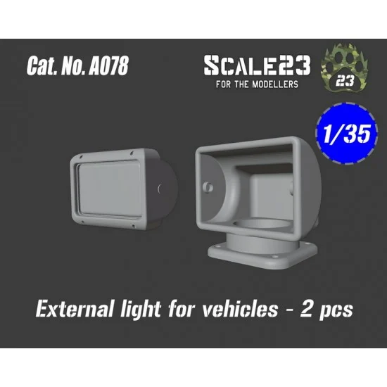 Scale23 35-A078 1/35 External Light for Vehicles (2pcs)