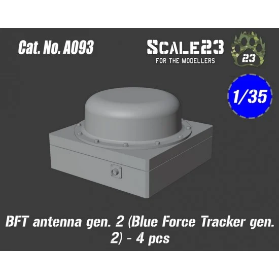 Scale23 35-A093 1/35 Bft Antenna Gen. 2 Blue Force Tracker (4pcs)